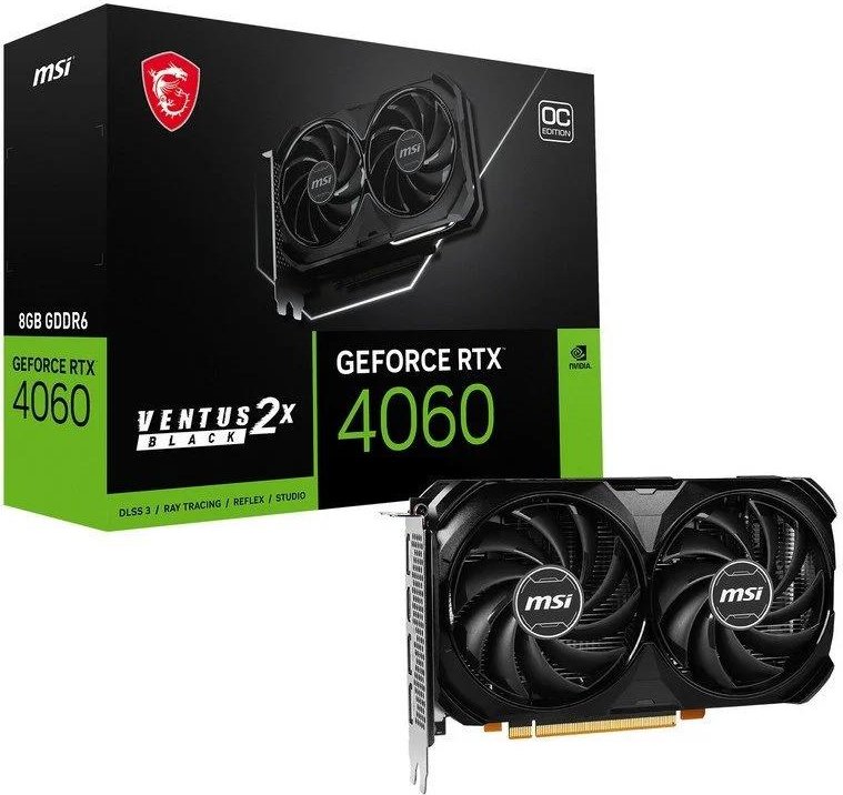 GRAFICA MSI RTX 4060 Ti VENTUS 2X 8GB / 3XDP - HDMI / 912-V515-017